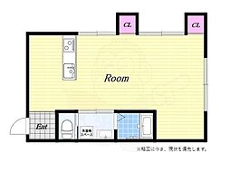 第一長谷ビル 1DKの間取図画像