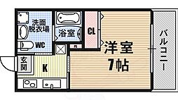 エスライズ大阪ベイサイドアリーナ 1Kの間取図画像