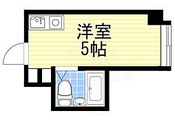 ラパンジール本田1 ワンルームの間取図画像