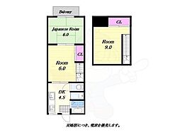 グリーンハウス 3DKの間取図画像