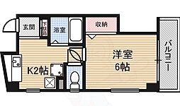 ブロッサム春日出 1Kの間取図画像