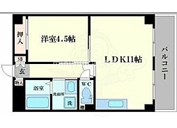ポートヴイラメイセイ 1LDKの間取図画像