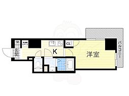 エスカーサ大阪WEST九条駅前 1Kの間取図画像