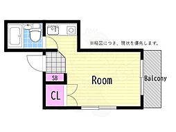 シティライフ大正 1Kの間取図画像