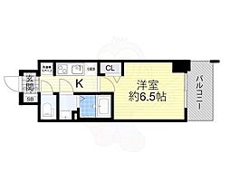 プレサンスドームシティコレーレ 1Kの間取図画像