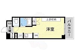 WillDo九条 ワンルームの間取図画像