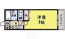 ライラックパート2 1Kの間取図画像