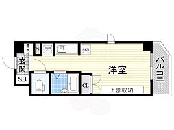 WillDo九条 ワンルームの間取図画像