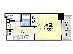 ル・パンタン 1Kの間取図画像