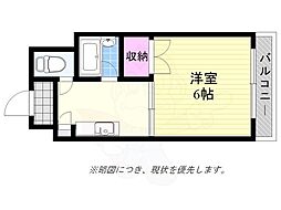 DO大阪港 1Kの間取図画像