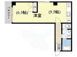 フローレンス弁天 1LDKの間取図画像