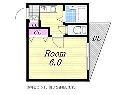 ラ・レジデンシアコモダ 1Kの間取図画像