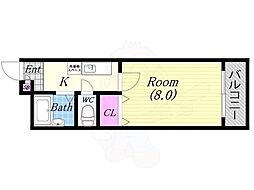 パル・M 1Kの間取図画像