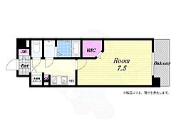 ミラージュパレスロータスライフ 1Kの間取図画像