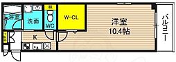 Sola 1Kの間取図画像