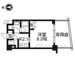 ベラジオ京都清水 1階1Kの間取り