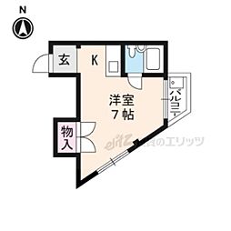 ハイツいちはら 1Kの間取図画像