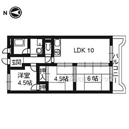 グリシーヌ京都西京極 3LDKの間取図画像