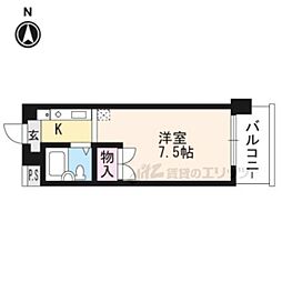 メゾン・ラ・ココネ 1Kの間取図画像