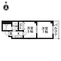 マッケンジー東堀川 203 ｜ 京都府京都市上京区堀川通一条下る主計町（賃貸マンション2K・2階・28.00㎡） その2