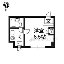 京都府京都市左京区北白川上別当町（賃貸マンション1K・3階・17.01㎡） その2