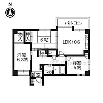 ＫＩＳグローブ竹 203 ｜ 京都府京都市中京区堀川通六角下る壺屋町（賃貸マンション3LDK・2階・69.09㎡） その2