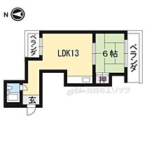 新橋ハイツ 3-B ｜ 京都府京都市東山区新橋通大和大路東入３丁目林下町（賃貸マンション1LDK・3階・34.71㎡） その2