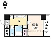 京都府京都市右京区西院東今田町（賃貸マンション1K・2階・21.45㎡） その2