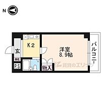 滋賀県草津市東矢倉4丁目（賃貸マンション1K・6階・22.40㎡） その2