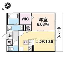 滋賀県栗東市綣5丁目（賃貸アパート1LDK・1階・43.41㎡） その2