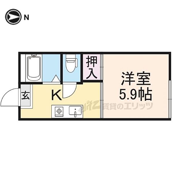 セゾン・フレグランス 102｜滋賀県彦根市城町1丁目(賃貸アパート1K・1階・21.39㎡)の写真 その2