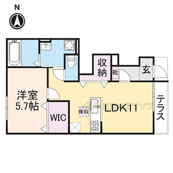 オリーブ高塚 101｜滋賀県甲賀市水口町高塚(賃貸アパート1LDK・1階・42.98㎡)の写真 その2