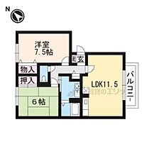 滋賀県栗東市綣9丁目（賃貸アパート2LDK・2階・58.81㎡） その2