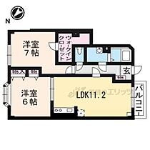 エクレール久徳 105 ｜ 滋賀県栗東市下鈎（賃貸アパート2LDK・1階・56.64㎡） その2