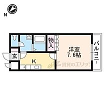 滋賀県湖南市平松北2丁目（賃貸アパート1K・2階・25.50㎡） その2