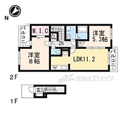 間取図画像 2LDK
