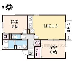 間取図画像 2LDK