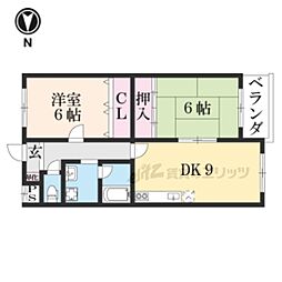 エクシードSS 3階2LDKの間取り