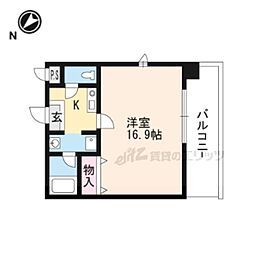 MMS-2 1Kの間取図画像
