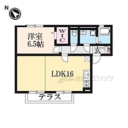 夢咲きの里C棟 1LDKの間取図画像