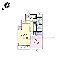 シーダーエース 1LDKの間取図画像
