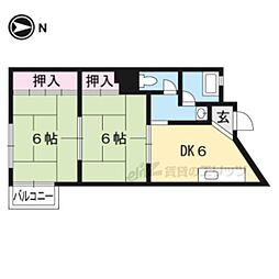 ミノベマンション 1LDKの間取図画像