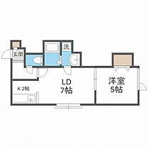 ケントハウスＩ  ｜ 北海道札幌市西区発寒十一条11丁目（賃貸アパート1LDK・1階・32.51㎡） その2