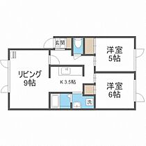 ノースリージョン  ｜ 北海道札幌市白石区北郷五条4丁目（賃貸アパート2LDK・2階・44.55㎡） その2