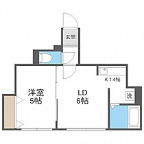 ラ・フレール  ｜ 北海道札幌市豊平区水車町1丁目（賃貸マンション1DK・1階・28.56㎡） その2