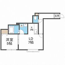 リープ・ブルーメＩＶ  ｜ 北海道札幌市北区篠路九条1丁目（賃貸アパート1LDK・2階・36.32㎡） その2