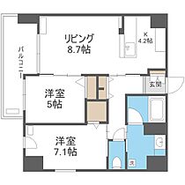 グランメールアサヒＶＩＩ  ｜ 北海道札幌市白石区本郷通3丁目南（賃貸マンション2LDK・9階・60.08㎡） その2