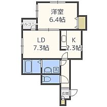 ムーンフェイス  ｜ 北海道札幌市豊平区月寒東一条5丁目（賃貸マンション1LDK・4階・36.59㎡） その2