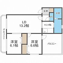 ヤマネＢＬＤ  ｜ 北海道札幌市北区北二十八条西13丁目（賃貸マンション2LDK・2階・58.47㎡） その2