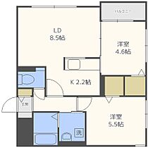 ブランシャール麻生駅前  ｜ 北海道札幌市北区北四十条西5丁目（賃貸マンション2LDK・4階・47.06㎡） その2